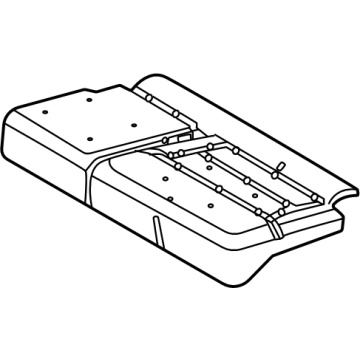 SL1Z-7863841-B Ford Rear Seat Cushion Pad Illustration 1 of 1
