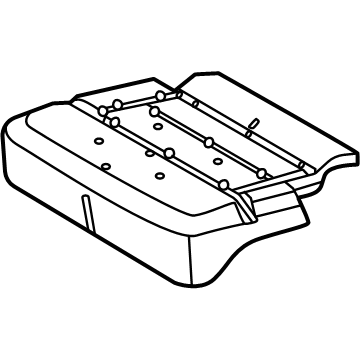 SL1Z-7863840-C Ford Rear Seat Cushion Pad Illustration 1 of 1