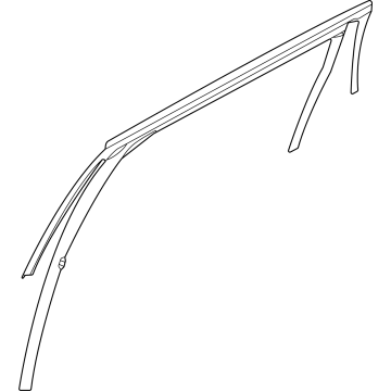 R2TZ-5825766-A Ford Door Glass Run Illustration 1 of 1
