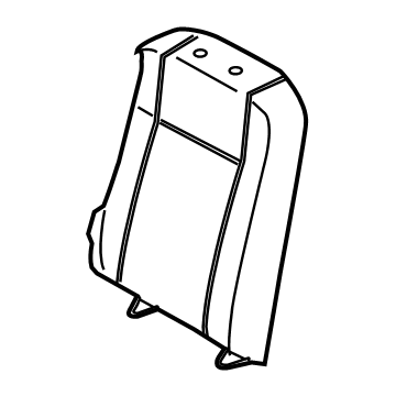 LK4Z-6366601-LR Ford Rear Seat Back Cover Assembly Illustration 1 of 1