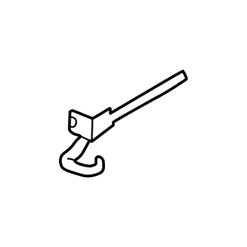 PZ6Z-17A954-A Ford Towing Hook Front Illustration 1 of 1