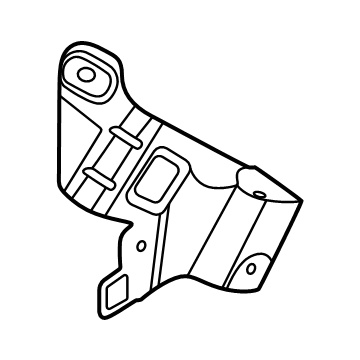 N1WZ-16A023-A Ford Front Fender Brace Illustration 1 of 1