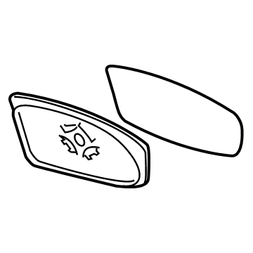 BK3Z-17K707-C Ford Mirror Assembly Rear View Outer Illustration 1 of 1