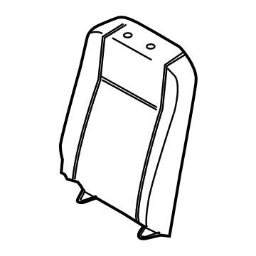 LK4Z-6366601-GC Ford Rear Seat Back Cover Assembly Illustration 1 of 1