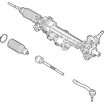 NB3Z-3504-AE Ford Rack And Pinion Steering Gear Illustration 1 of 1