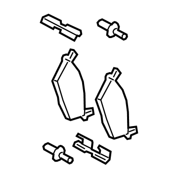 RL1Z-2200-A Ford Brake Pad Illustration 1 of 1