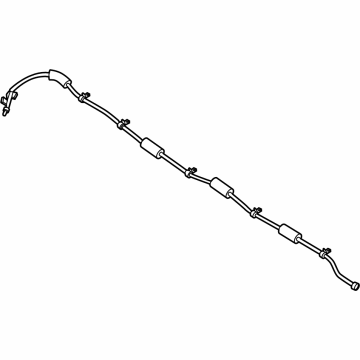 R2TZ-17A605-C Ford Windshield Washer Hose Illustration 1 of 1
