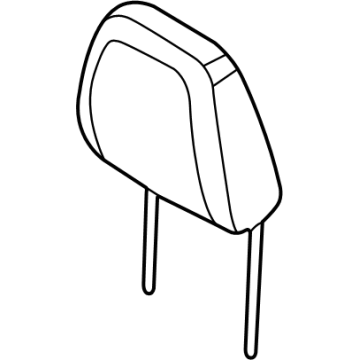 M1PZ-78611A08-DJ Ford Head Rest Assembly Illustration 1 of 1