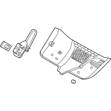 SL1Z-17D550-AA Ford Rain Sensor Cover Illustration 1 of 1