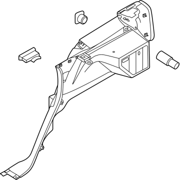 R2TZ-5831013-AE Ford Quarter Trim Assembly Illustration 1 of 1