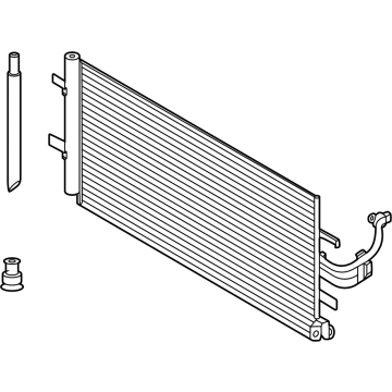 MB3Z-19712-F Ford Condenser Assembly Illustration 1 of 1