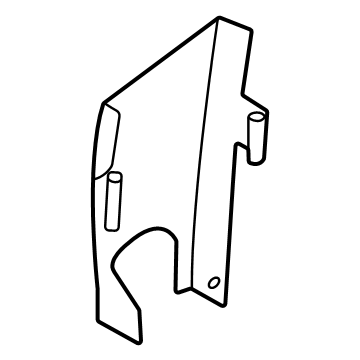 LC5Z-78654A82-A Ford Rear Seat Back Carpet Illustration 1 of 1