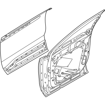 R2TZ-5820124-B Ford Front Door Assembly Illustration 1 of 1