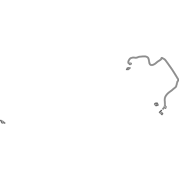 SL1Z-17A605-F Ford Windshield Washer Hose Illustration 1 of 1