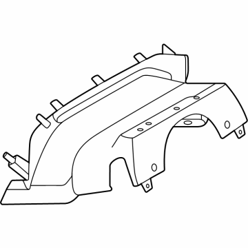 R2TZ-3530-BD Ford Steering Column Shroud Assembly Illustration 1 of 1
