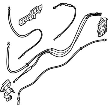 2024 Ford E-Transit Rear Passenger Door Handle Latch - LK4Z-61264A00-R