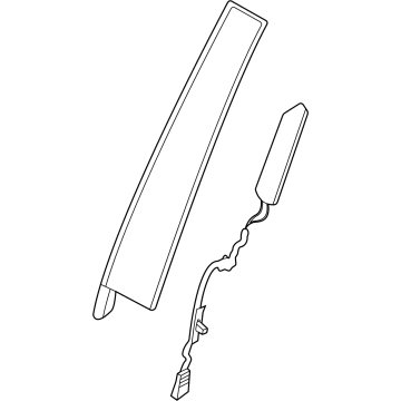 R2TZ-5820554-BD Ford Door Outside Moulding Illustration 1 of 1