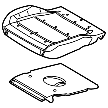 2025 Ford Bronco Seat Cushion - P2DZ-78632A22-B