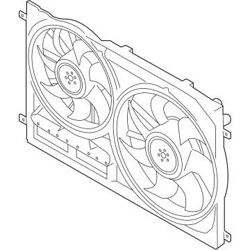 LK4Z-8C607-F Ford Engine Cooling Motor And Fan Assembly Illustration 1 of 1