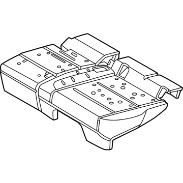 R2TZ-5863841-A Ford Rear Seat Cushion Pad Illustration 1 of 1