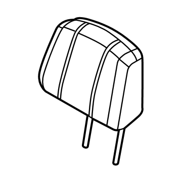 R2TZ-58611A08-CK Ford Headrest - Cover And Pad Illustration 1 of 1