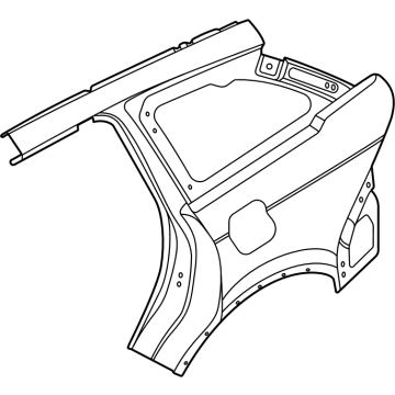 R2TZ-58278A92-A Ford Body Side Panel Illustration 1 of 1