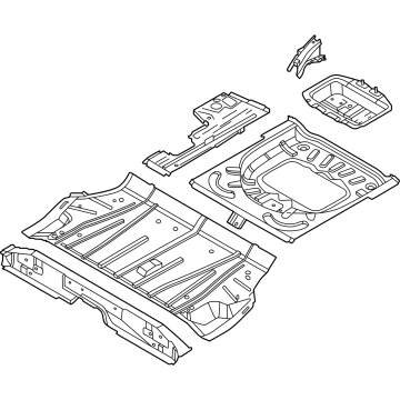 PZ1Z-7811215-C Ford Floor Pan Assembly Illustration 1 of 1
