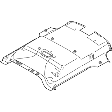 KT1Z-1751942-GB Ford Roof Trim Panel Assembly Rear Illustration 1 of 1