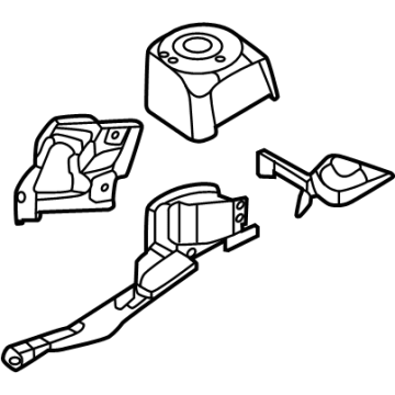 PZ1Z-16054-G Ford Front Fender Apron Assembly Illustration 1 of 1