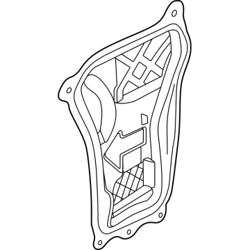 N1WZ-6027458-D Ford Water Splash Shield Illustration 1 of 1