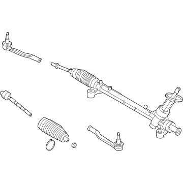 PZ1Z-3504-D Ford Rack And Pinion Steering Gear Illustration 1 of 1