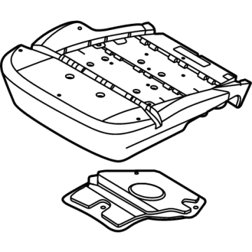 SL1Z-78632A23-B Ford Front Seat Heating Pad Assembly Illustration 1 of 1