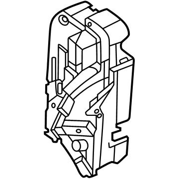 2025 Ford Ranger Rear Passenger Door Handle Latch - N1WZ-2626412-H