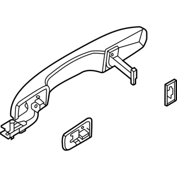 2025 Ford Ranger Door Handle - N1WZ-E22404-DRPTM