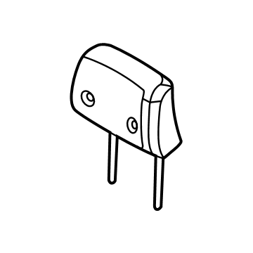PC3Z-96611A08-B Ford PAD - HEADREST Illustration 1 of 1