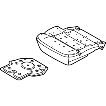 PC3Z-1663223-C Ford Seat Cushion Pad Illustration 1 of 1