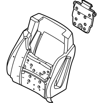PC3Z-1664811-A Ford Seat Back Pad Illustration 1 of 1