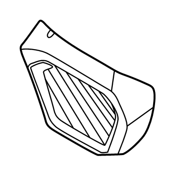 M2DZ-18978-AJ Ford Speaker Grille Illustration 1 of 1