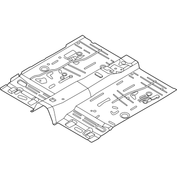 PZ1Z-7811135-C Ford PAN ASY - FLOOR - FRONT Illustration 1 of 1