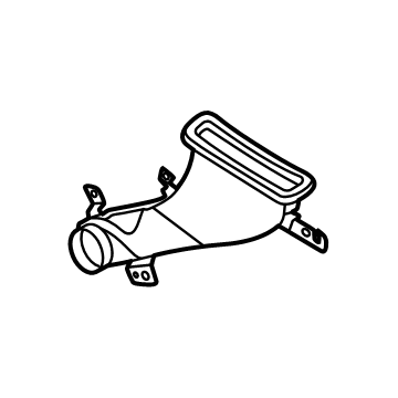 SL7Z-19E630-A Ford Air Conditioner Duct Assembly Illustration 1 of 1