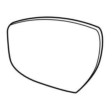 SL1Z-17K707-A Ford Rear View Outer Mirror Glass Assembly Illustration 1 of 1