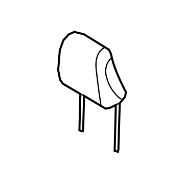 RB5Z-78611A08-AB Ford Head Rest Assembly Illustration 1 of 1
