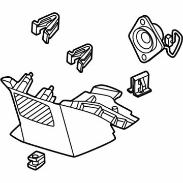 SL1Z-4031010-AA Ford "D" Pillar Trim Illustration 1 of 1