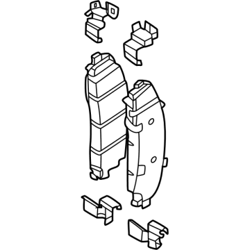 HC3Z-2200-E Ford Brake Pad Illustration 1 of 1