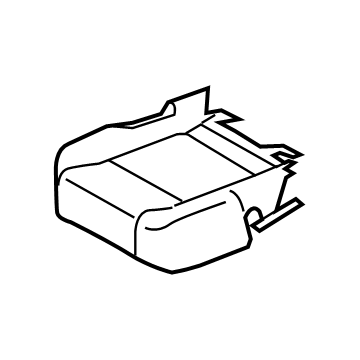 LK4Z-9963804-EC Ford Rear Seat Cushion Cover Assembly Illustration 1 of 1