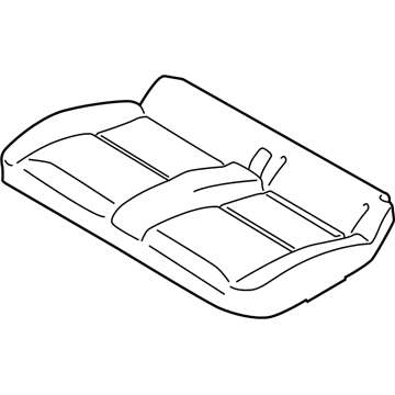 KT1Z-1763841-D Ford Rear Seat Cushion Pad Illustration 1 of 1