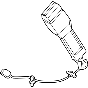 PZ1Z-7861202-AJ Ford Seat Belt Buckle Assembly Illustration 1 of 1