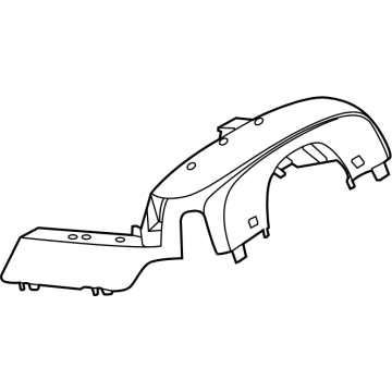 N1WZ-3530-BC Ford Steering Column Shroud Assembly Illustration 1 of 1
