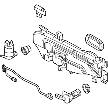 2025 Ford Ranger Washer Reservoir - N1WZ-17618-C