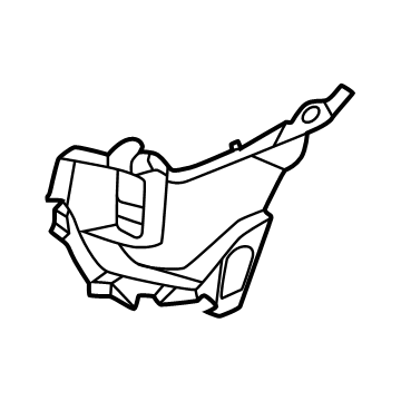 RB5Z-15266-AA Ford Fog Lamp Bracket Illustration 1 of 1